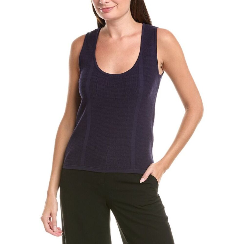 St. John Womens Pique Knit Top
